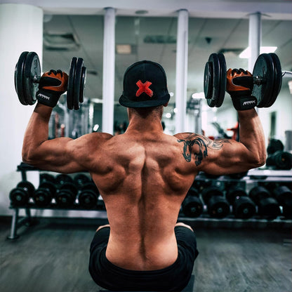 Trainingshandschuhe mit Handgelenkstütze - Leder Fitnesshandschuhe